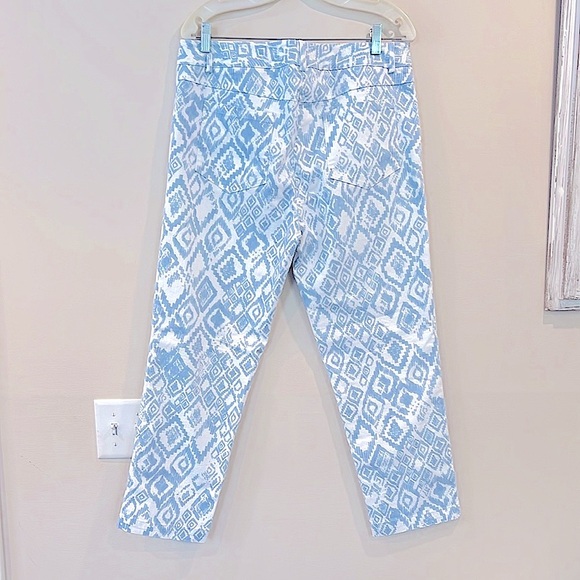 🔥Elliott Lauren Blue and White Patterned Pants🔥 - Picture 8 of 8
